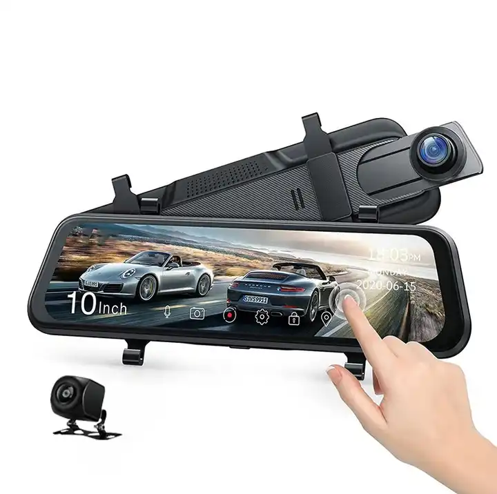 Car Dash Cam - Cámara de Coche con Espejo Retrovisor