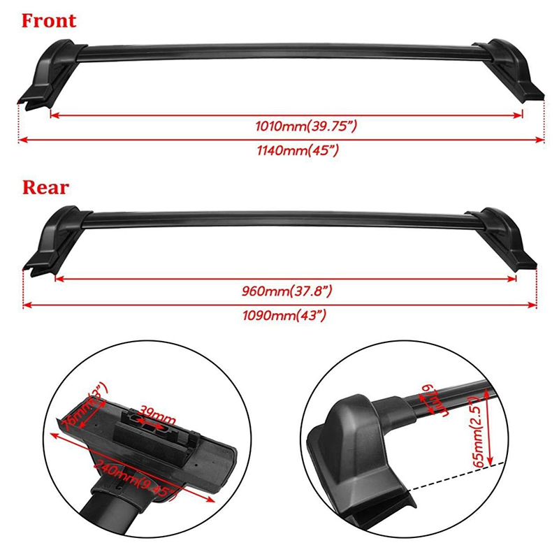 Barras de Techo Estilo OEM par - Car Roof Rack Cross Bar reseña y precio