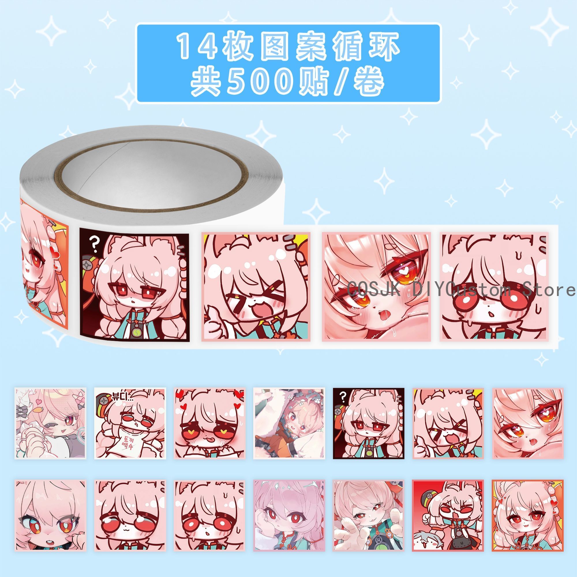 500 pegatinas de anime Zenless - Car Accessories Zone reseña y precio