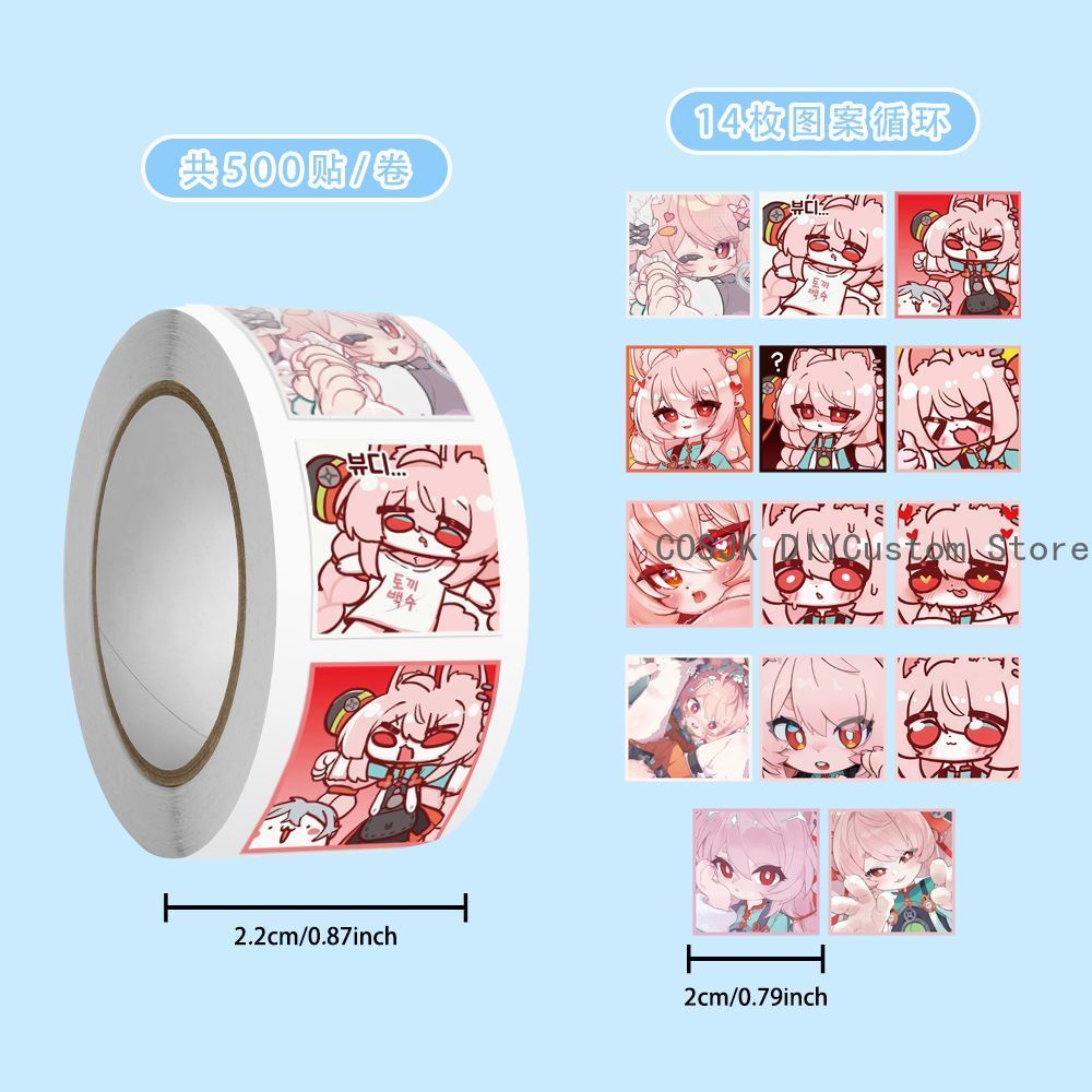 500 pegatinas de anime Zenless - Car Accessories Zone reseña y precio