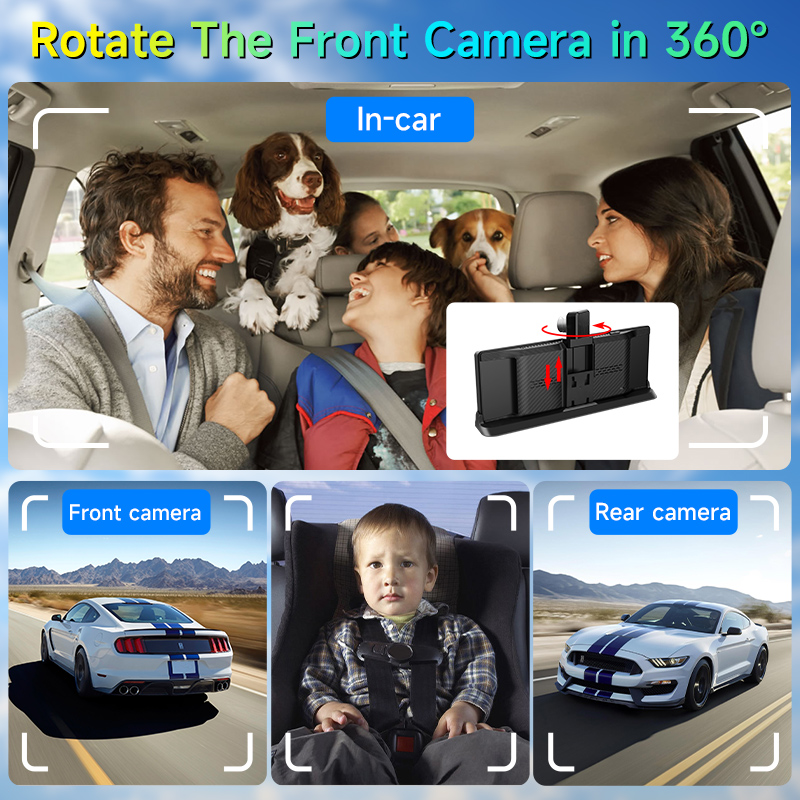 Pantalla CarPlay inalámbrica e - Car Dash Cam reseña y precio