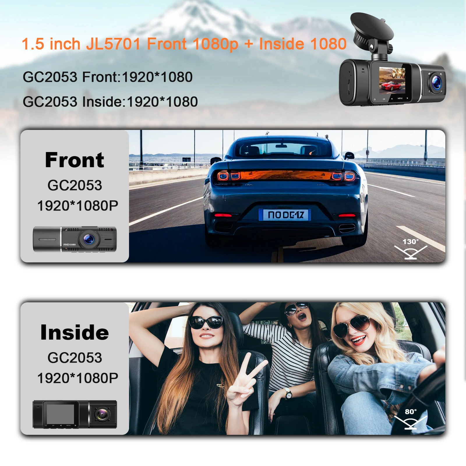 Cámara Dual para Auto, Delante - Car Dash Cam reseña y precio