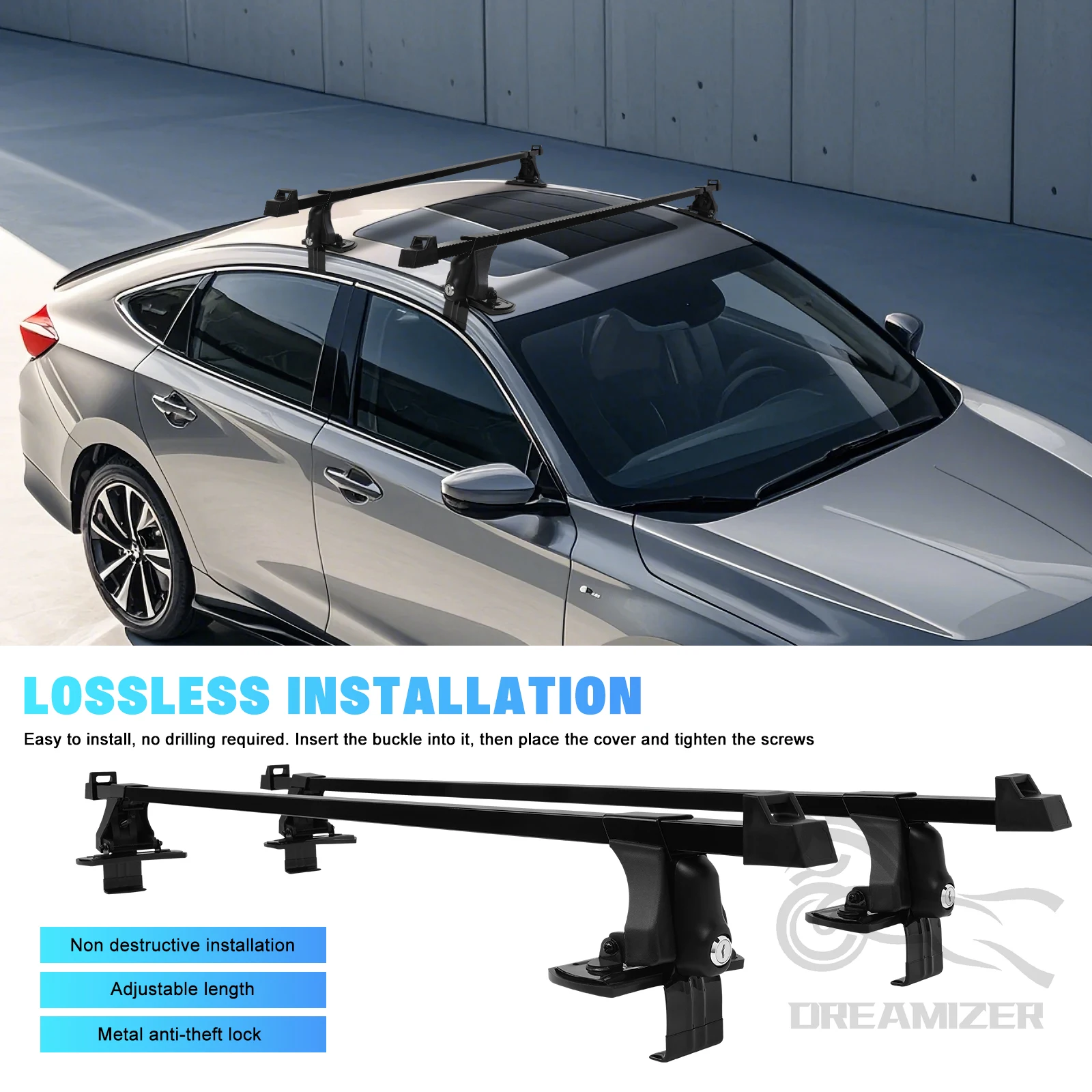 1 par Universal 54 pulgadas ve - Car Roof Rack Cross Bar reseña y precio