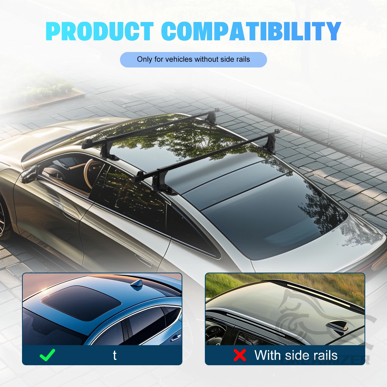1 par Universal 54 pulgadas ve - Car Roof Rack Cross Bar reseña y precio